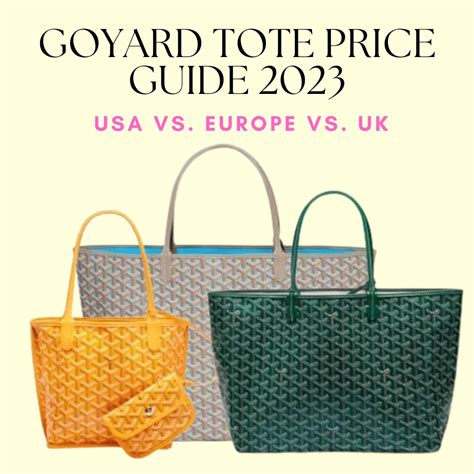 goyard bag worth it|goyard bag price 2023.